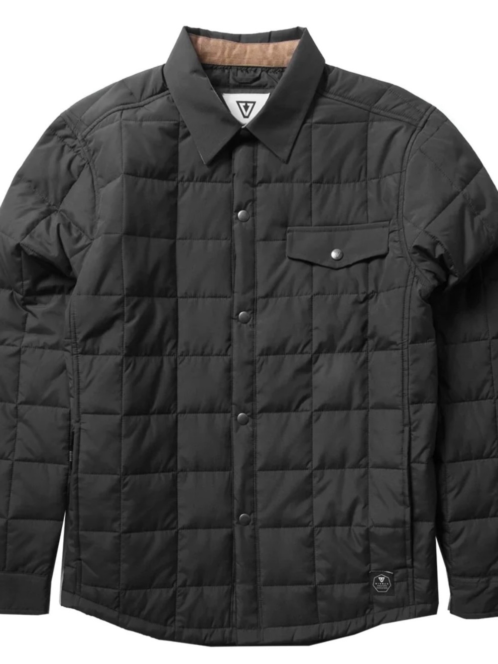 VISSLA Black Cronkite II Puffer Jacket